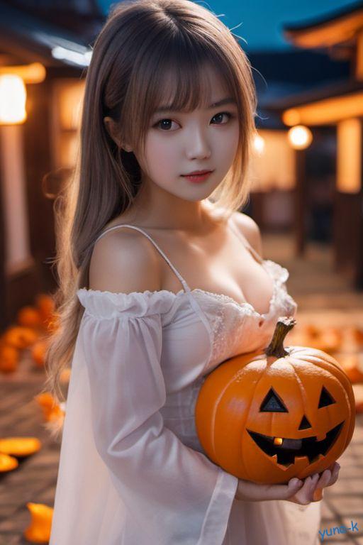 ハロウィンの夜のおねえさん