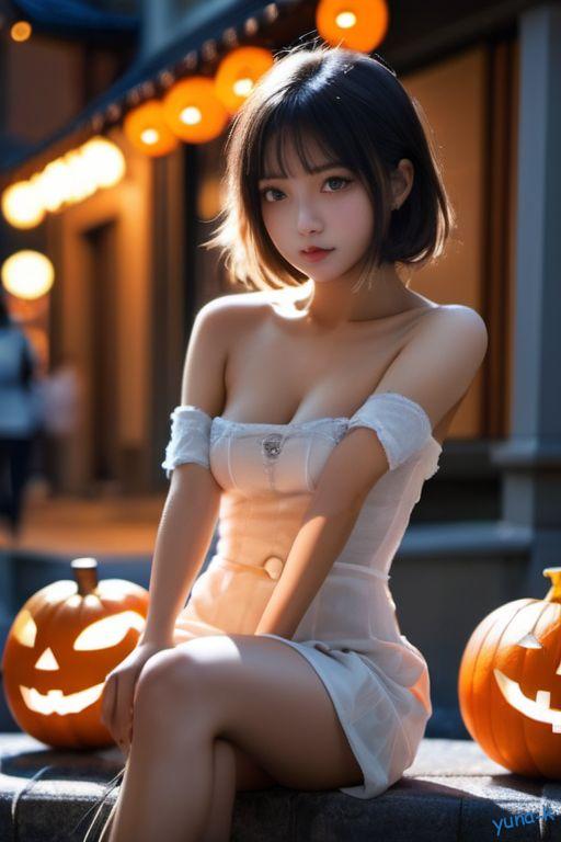 ハロウィンの夜のおねえさん