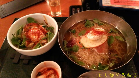 シジャン 冷麺 うなぎビビンバセット