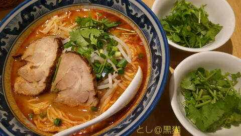 ティーヌン トムヤムクン麺 トリプルパクチー