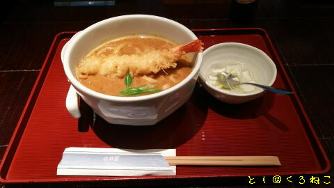 丸の内オアゾ 古奈屋 えび天 カレーうどん