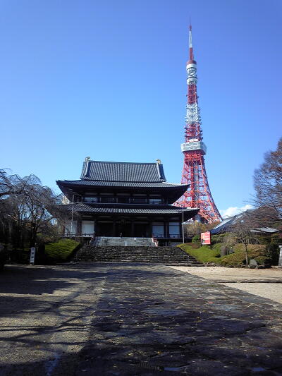 増上寺と東京タワー