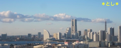 横浜は、朝から、いい天気