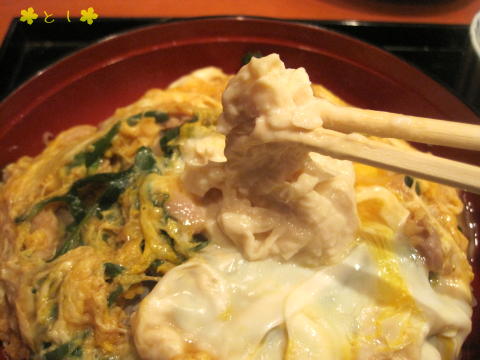 地鶏や・自家製湯葉と九条ねぎの親子丼