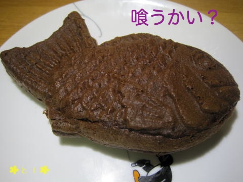 チョコレートクリームの鯛焼き