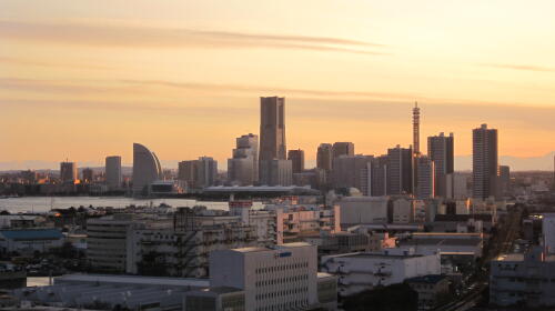 みなとみらい21 夕景