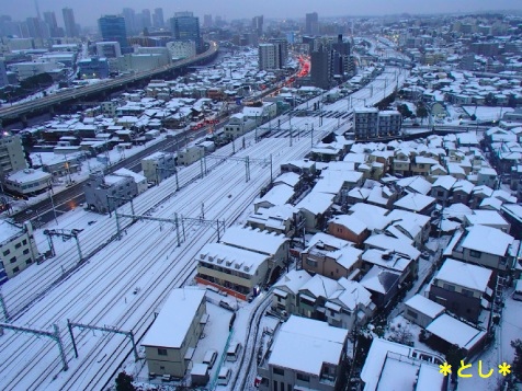 外は 雪景色