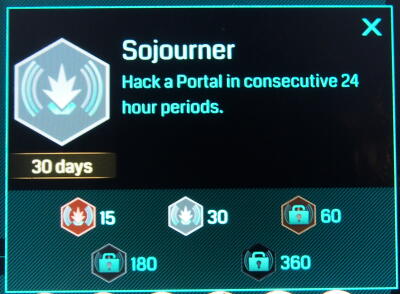 Ingress Sojourner メダル