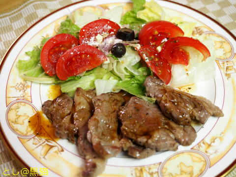 やわらか 生ラム肉ステーキ と シラス丼