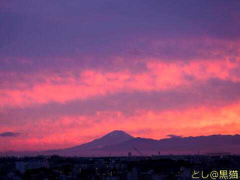 富士山のシルエット