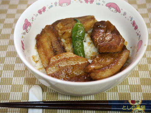 豚角煮丼