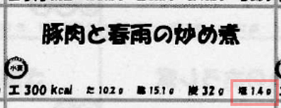 社畜食堂 塩分制限食 2017