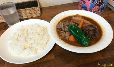 スープカレー カムイで やりすぎカレー 3辛