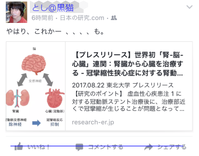 冠攣縮狭心症と腎臓が脳で関係していたとはなー