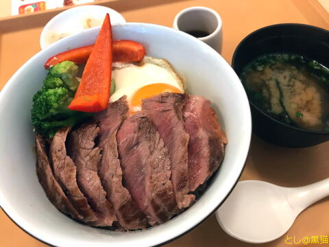 ステーキ丼 固かったニャ