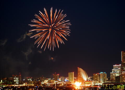 横浜開港祭 2017 花火 自宅バルコニーで鑑賞