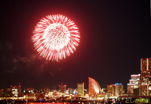 横浜開港祭 2017 花火 自宅バルコニーで鑑賞