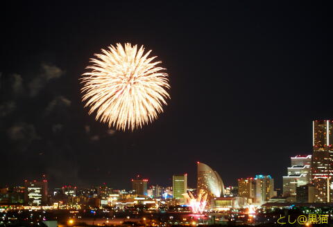 横浜開港祭 2017 花火 自宅バルコニーで鑑賞