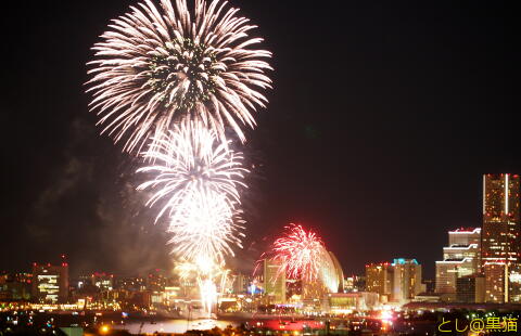 横浜開港祭 2017 花火 自宅バルコニーで鑑賞