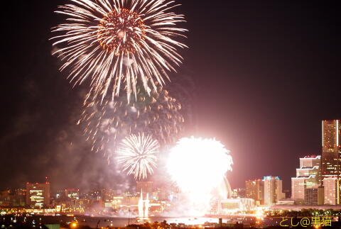 横浜開港祭 2017 花火 自宅バルコニーで鑑賞