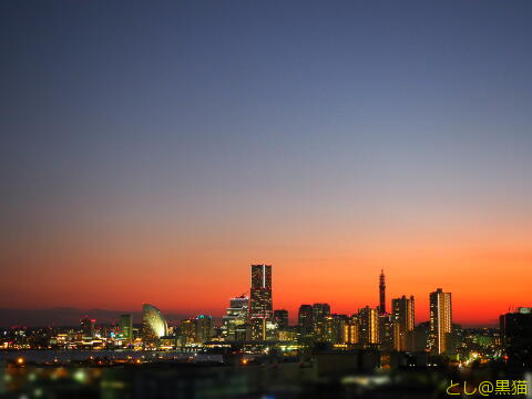 みなとみらい 夕景